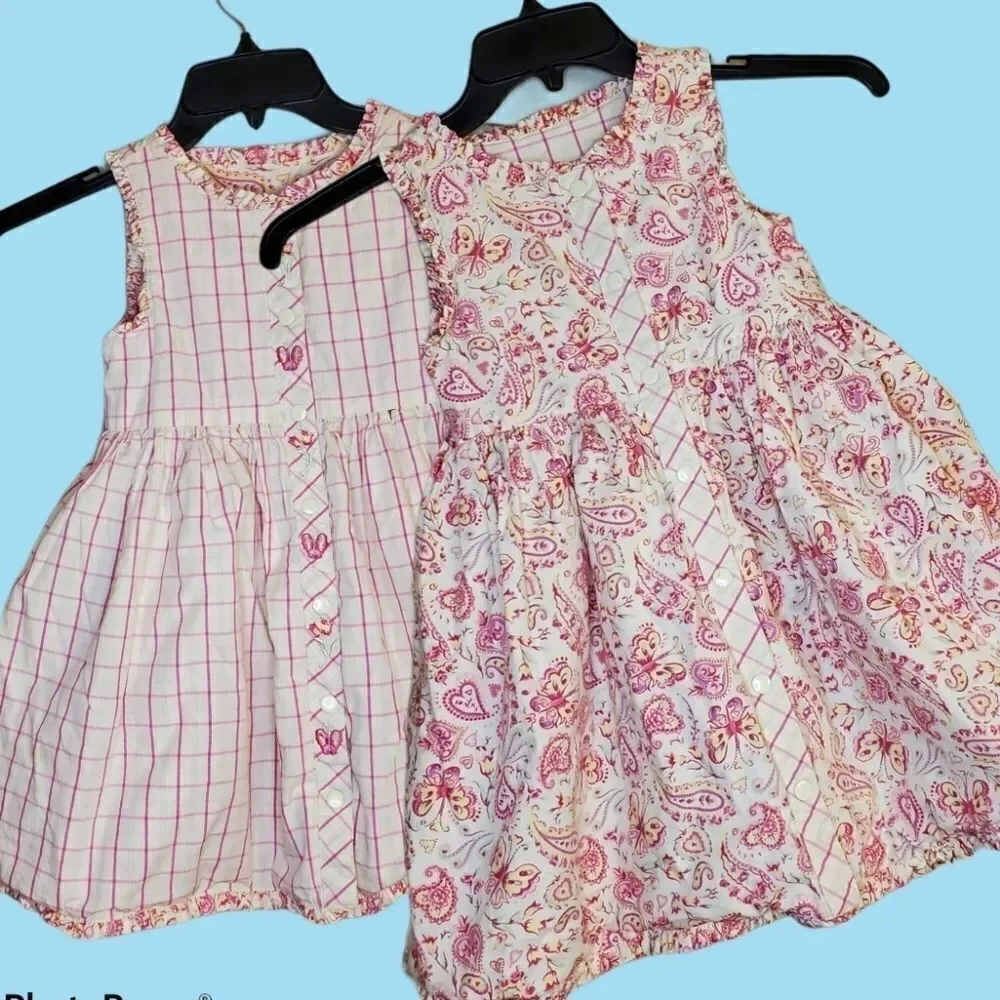 💖HP💖Vintage reversible pink Paisley plaid dress